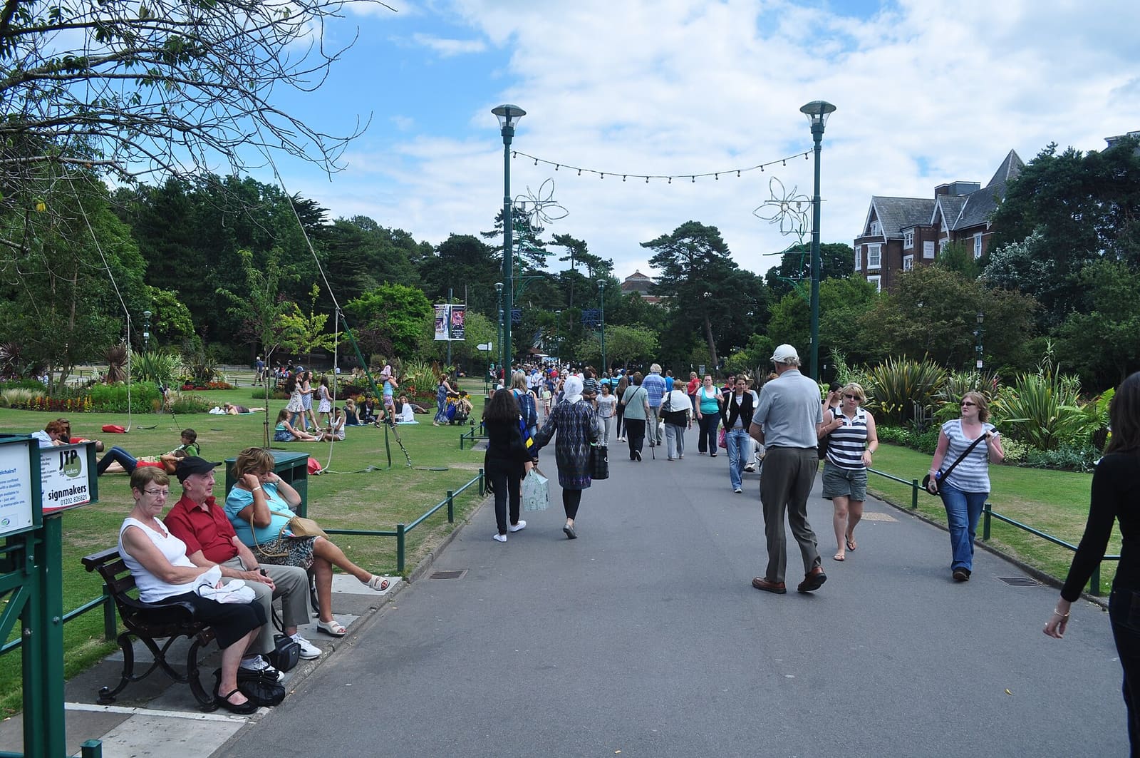 Bournemouth's ornamental gardens in full summer bloom