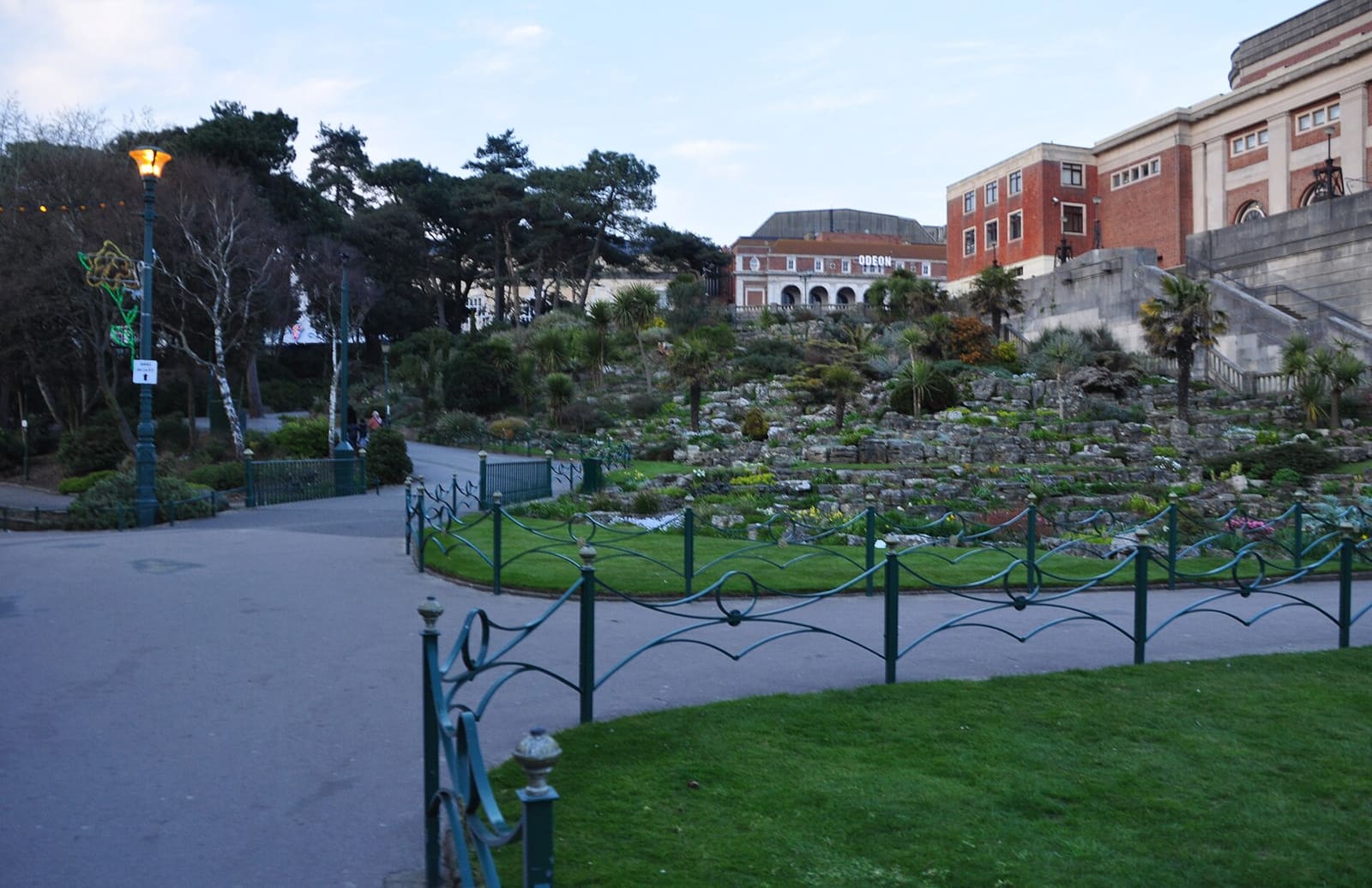 Ornamental gardens near Bournemouth in summer