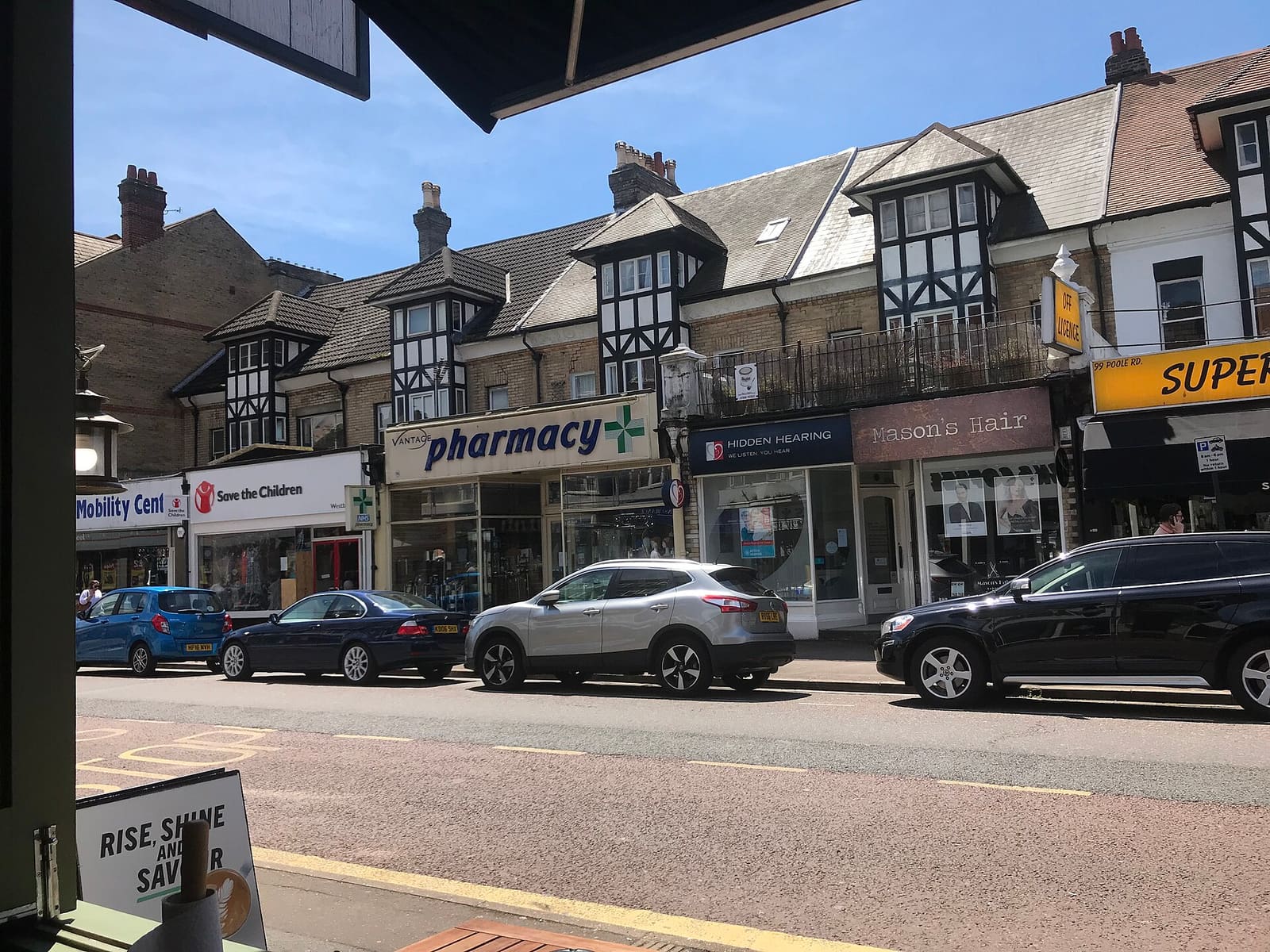 The leafy village streets of Westbourne in Bournemouth